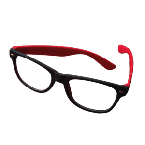 Kid's Red Glasses - Red & Black